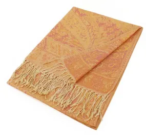 Metallic Paisley Pashmina Shawls 085