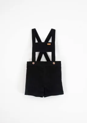 6.6-BLACK CORDUROY ROMPER