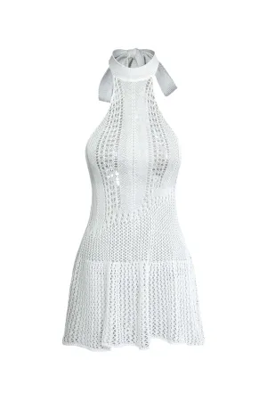 A&A Beach Halter Knit Vacation Dress