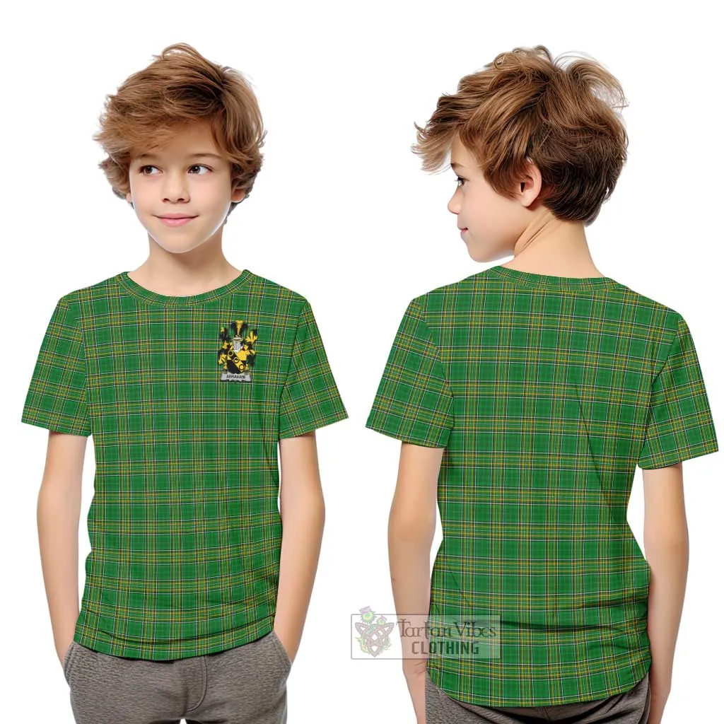 Abraham Irish Clan Kid T-Shirt with Coat of Arms