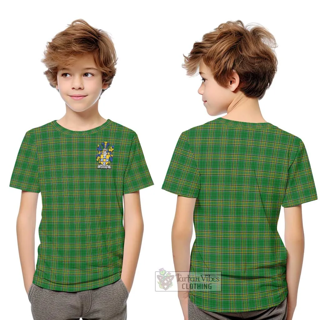 Accotts Irish Clan Kid T-Shirt with Coat of Arms