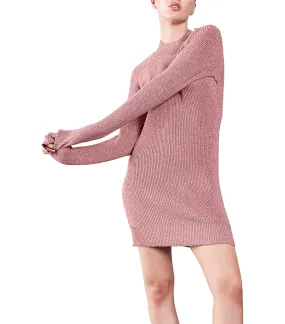 Adeline Lurex Knit Dress Cloud Pink