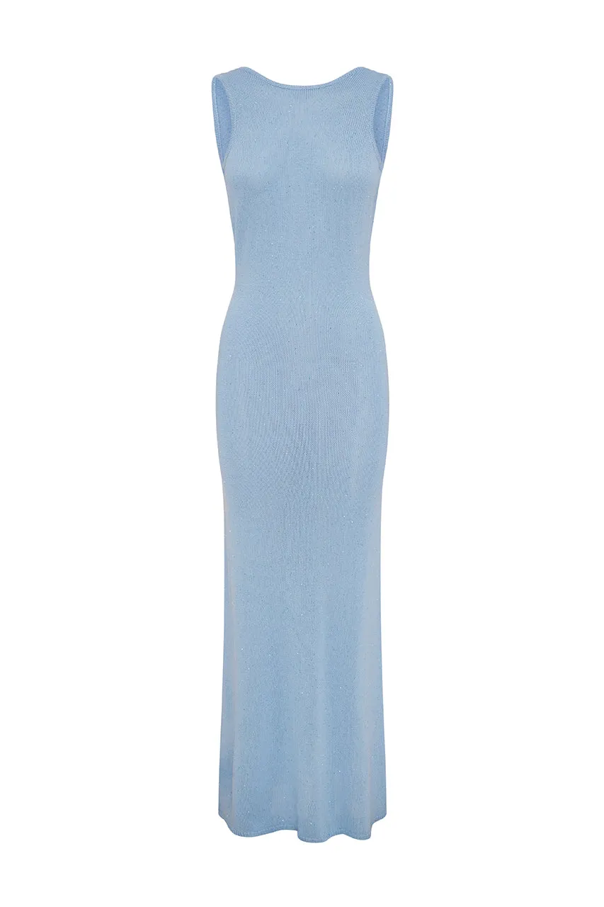 ADRIANA MAXI DRESS - SKY BLUE