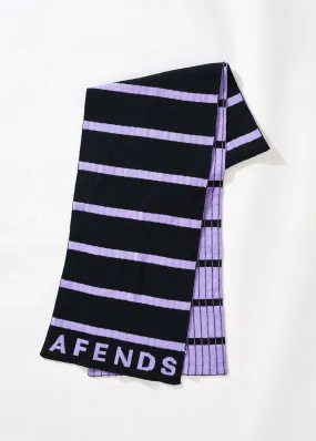 AFENDS Unisex Donnie - Knit Striped Scarf - Black