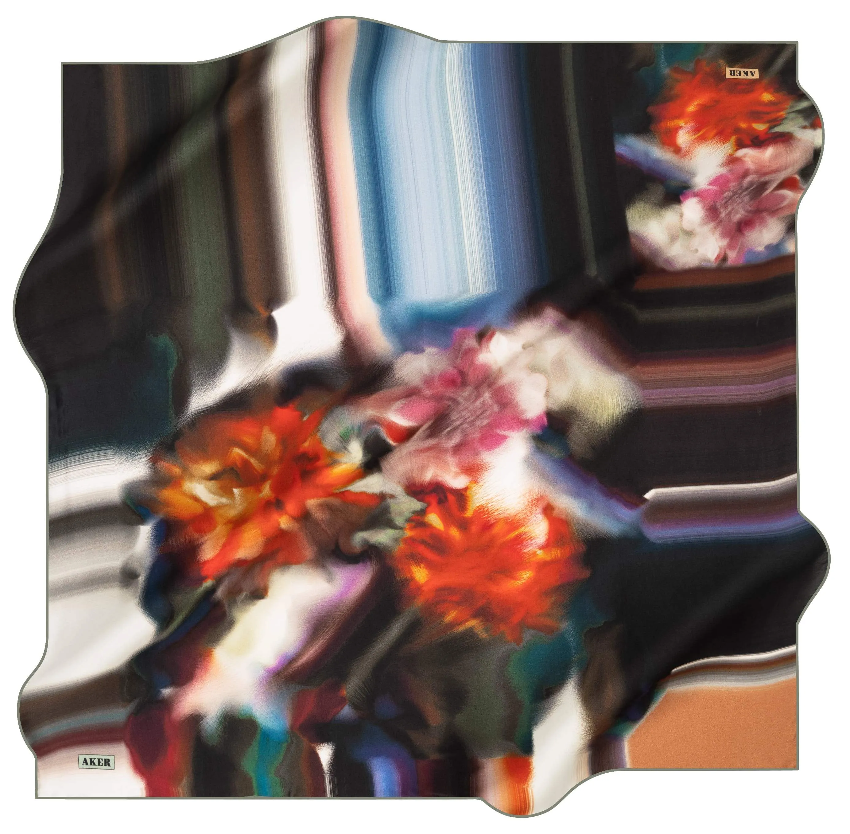 Aker Debra Floral Silk Twill Scarf No. 51