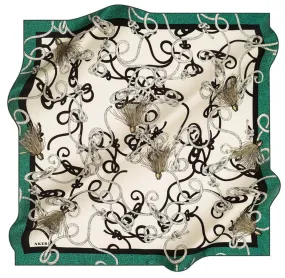 Aker Tatiana Vintage Silk Headscarf No 51