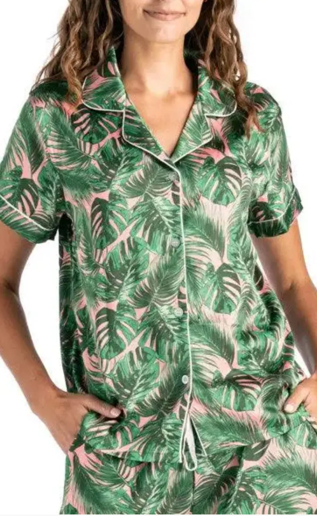 Aloha bed sleep satin pajamas