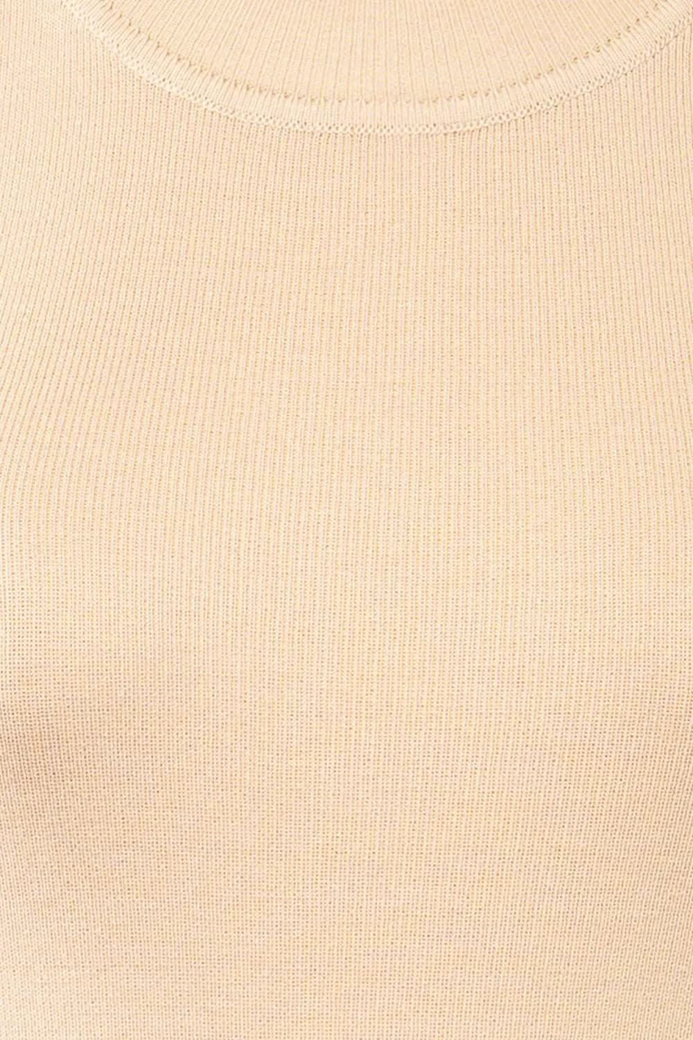 Altrincham Beige | Halter Neck Knit Top