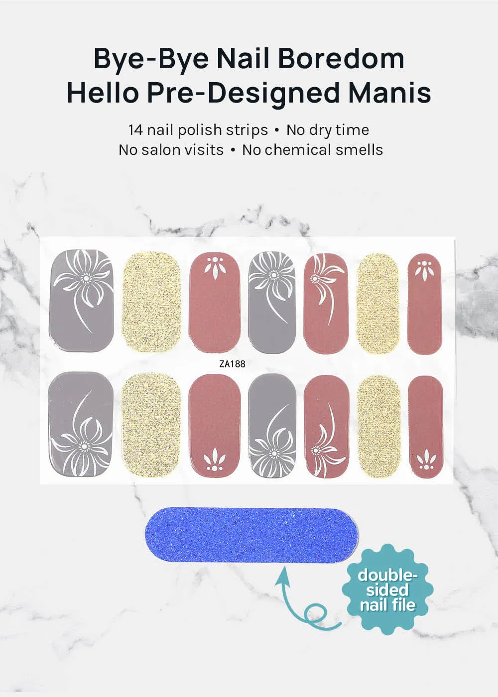 AOA Nail Polish Strips: Delicate