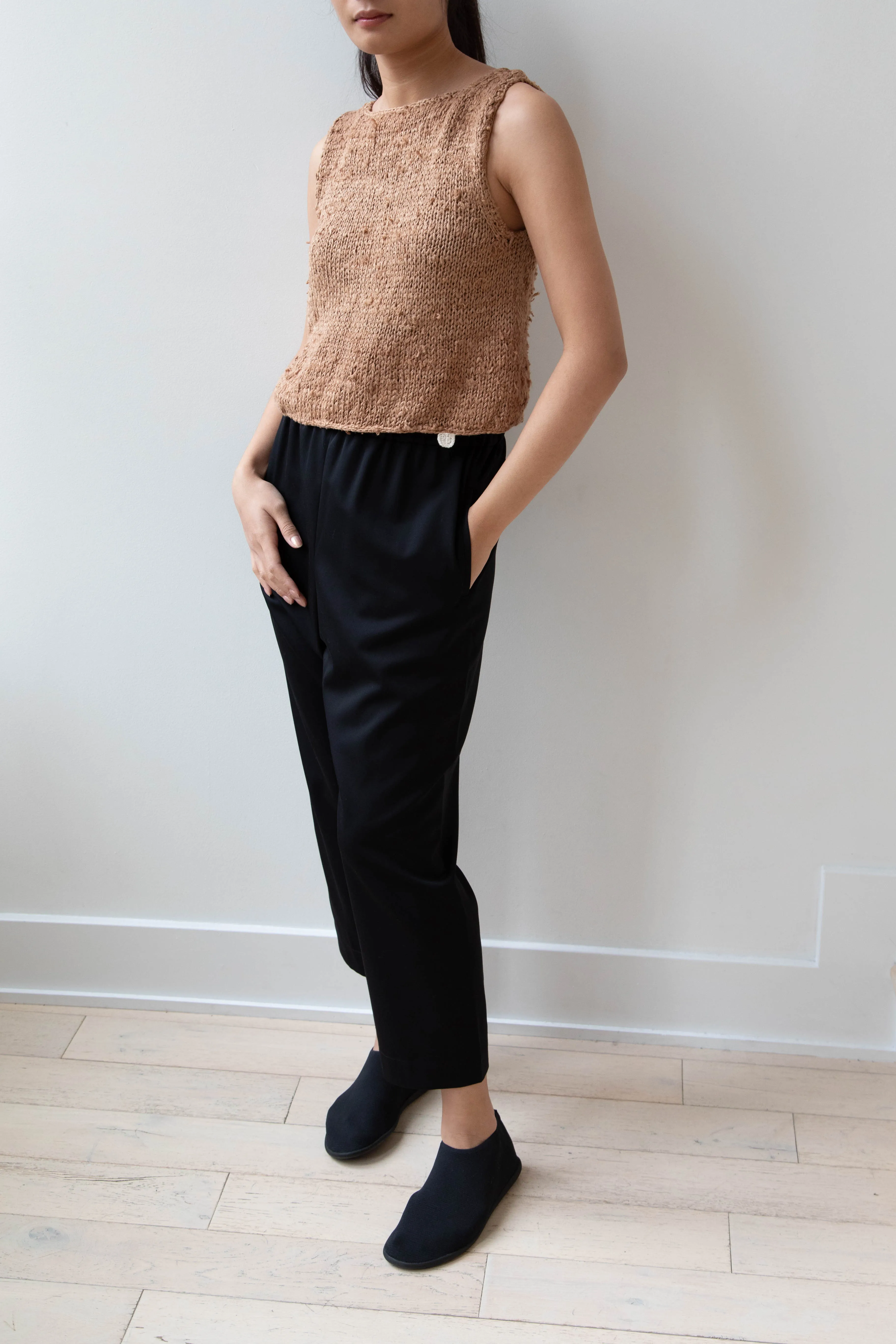 Arts & Science | Super Fine Wool Easy Pants in Black