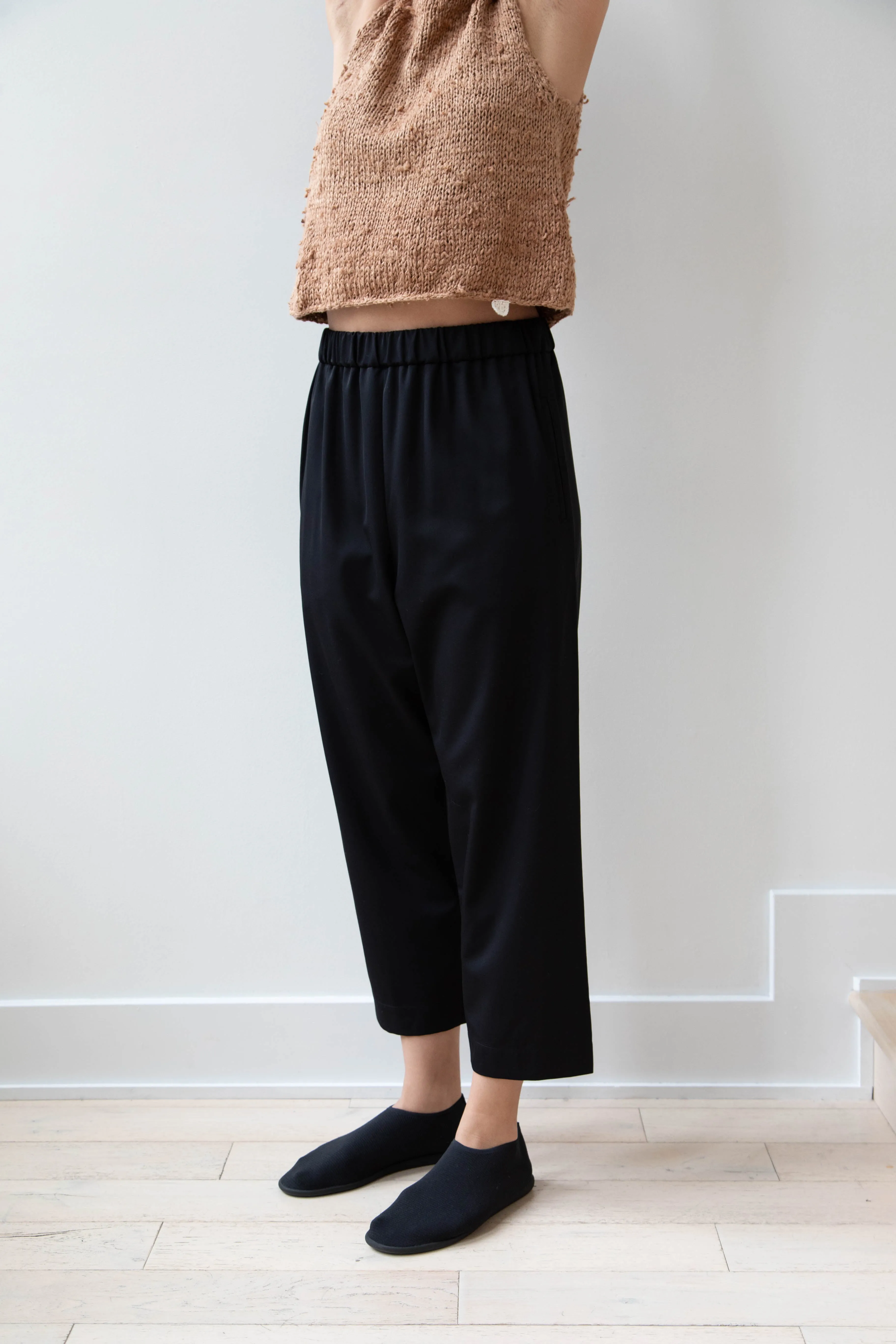 Arts & Science | Super Fine Wool Easy Pants in Black