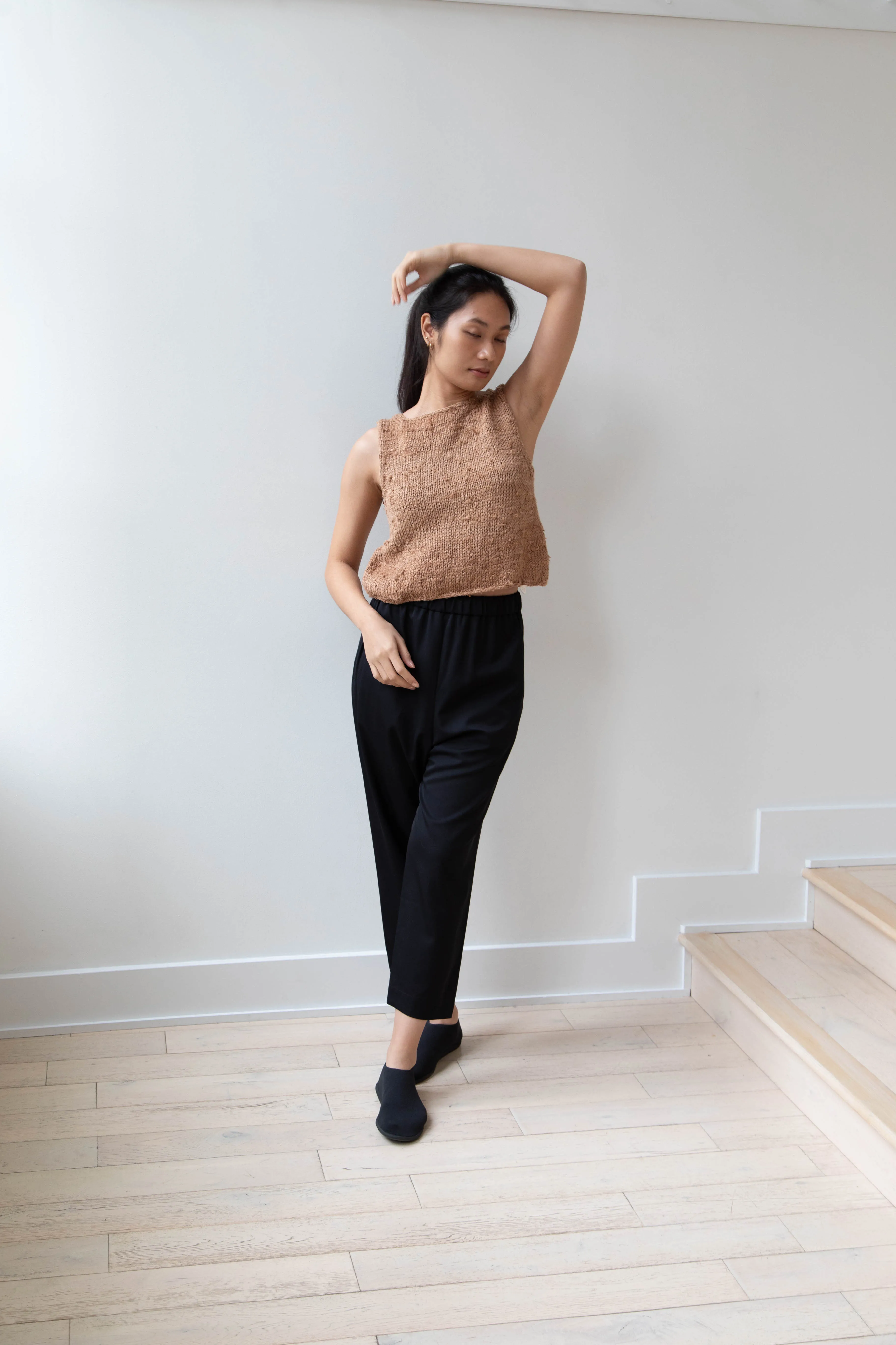 Arts & Science | Super Fine Wool Easy Pants in Black