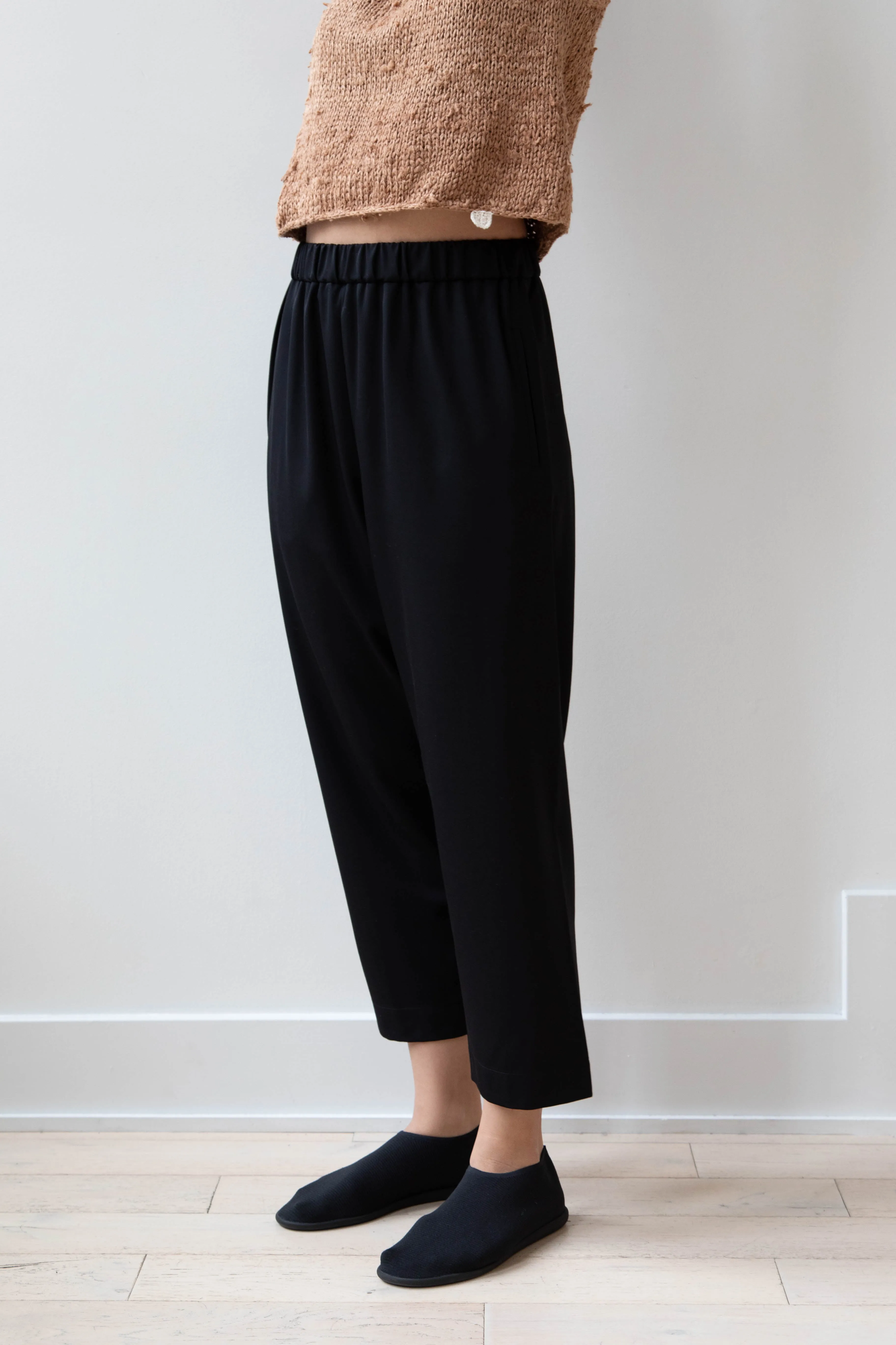 Arts & Science | Super Fine Wool Easy Pants in Black