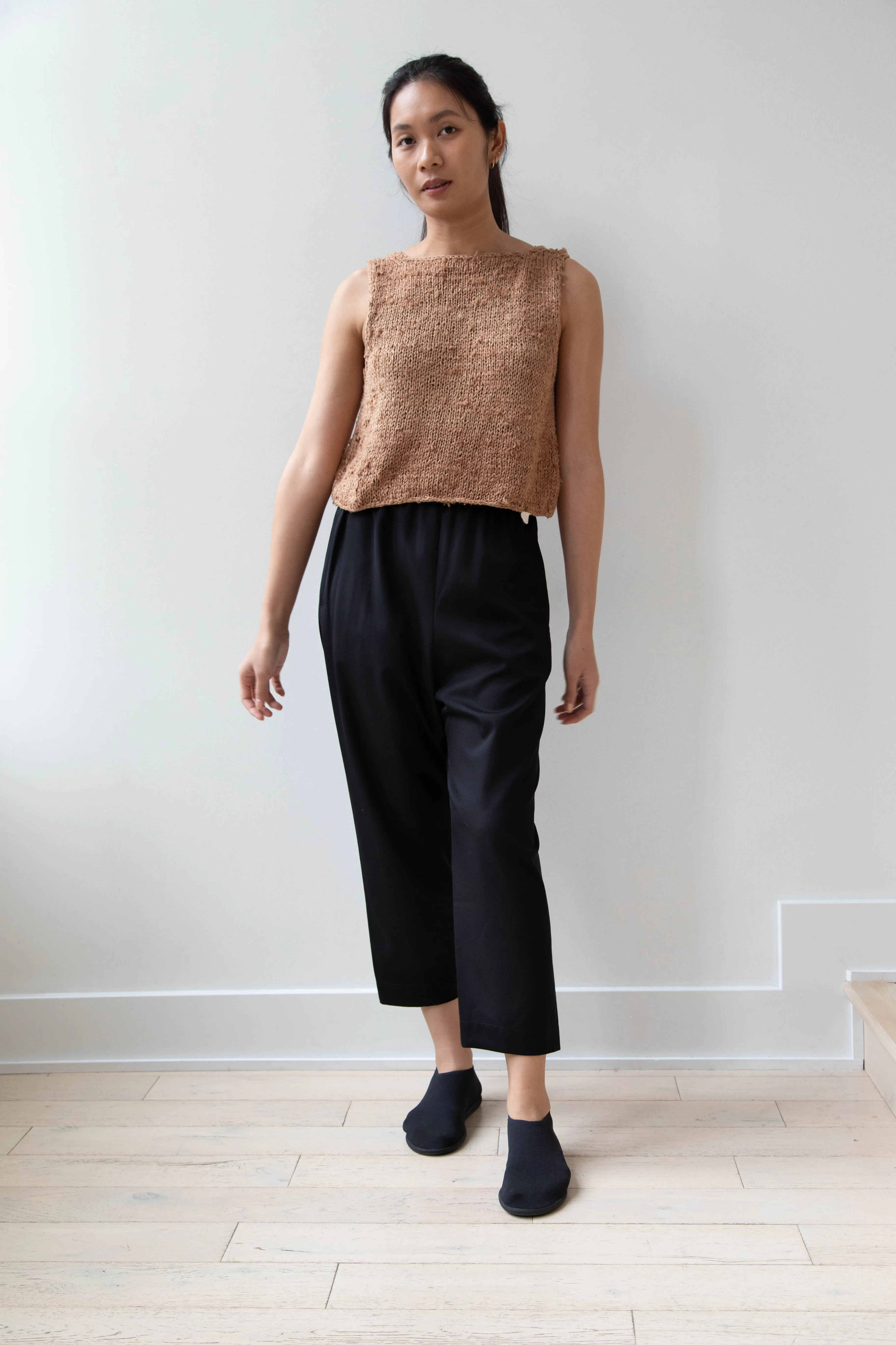 Arts & Science | Super Fine Wool Easy Pants in Black