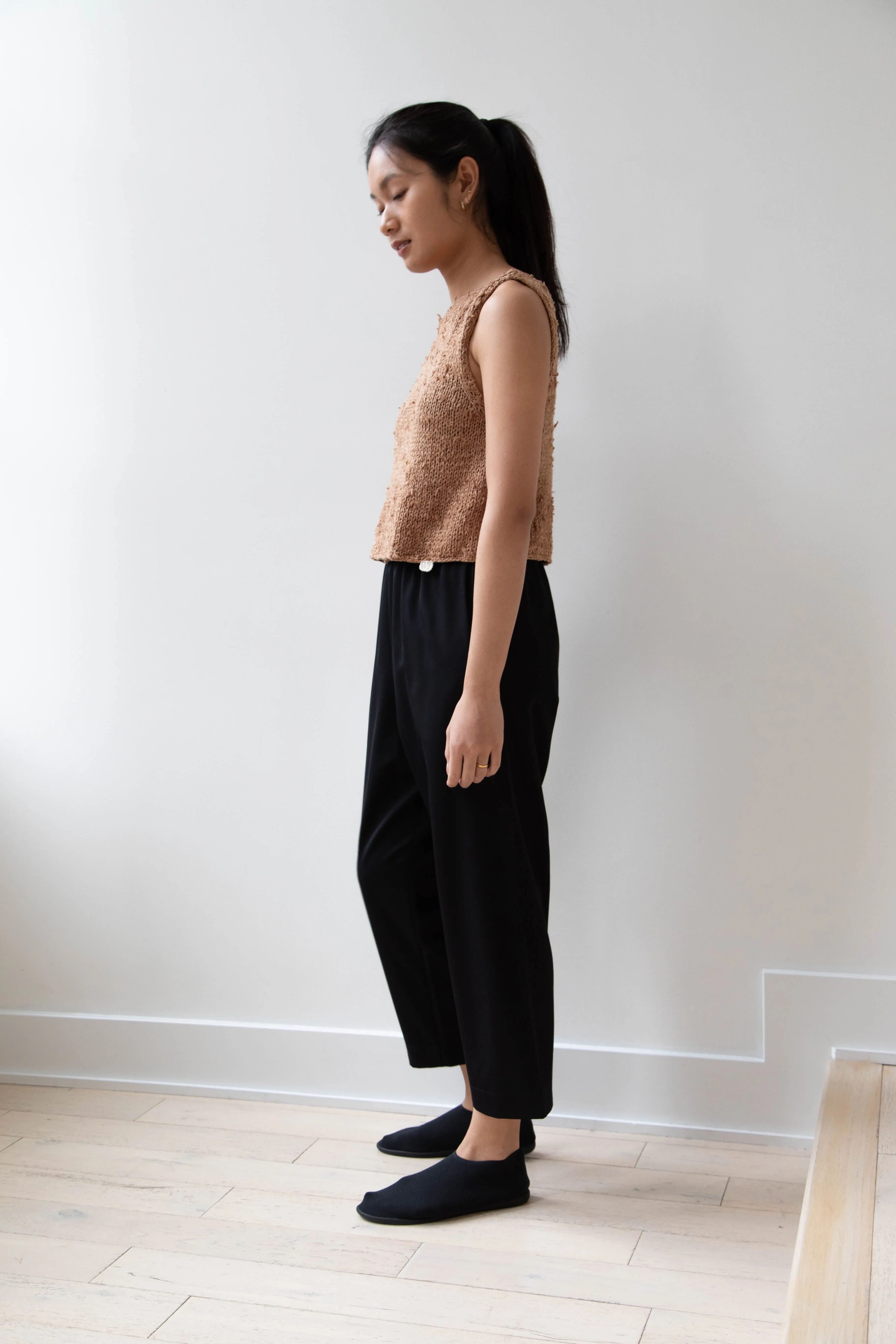 Arts & Science | Super Fine Wool Easy Pants in Black