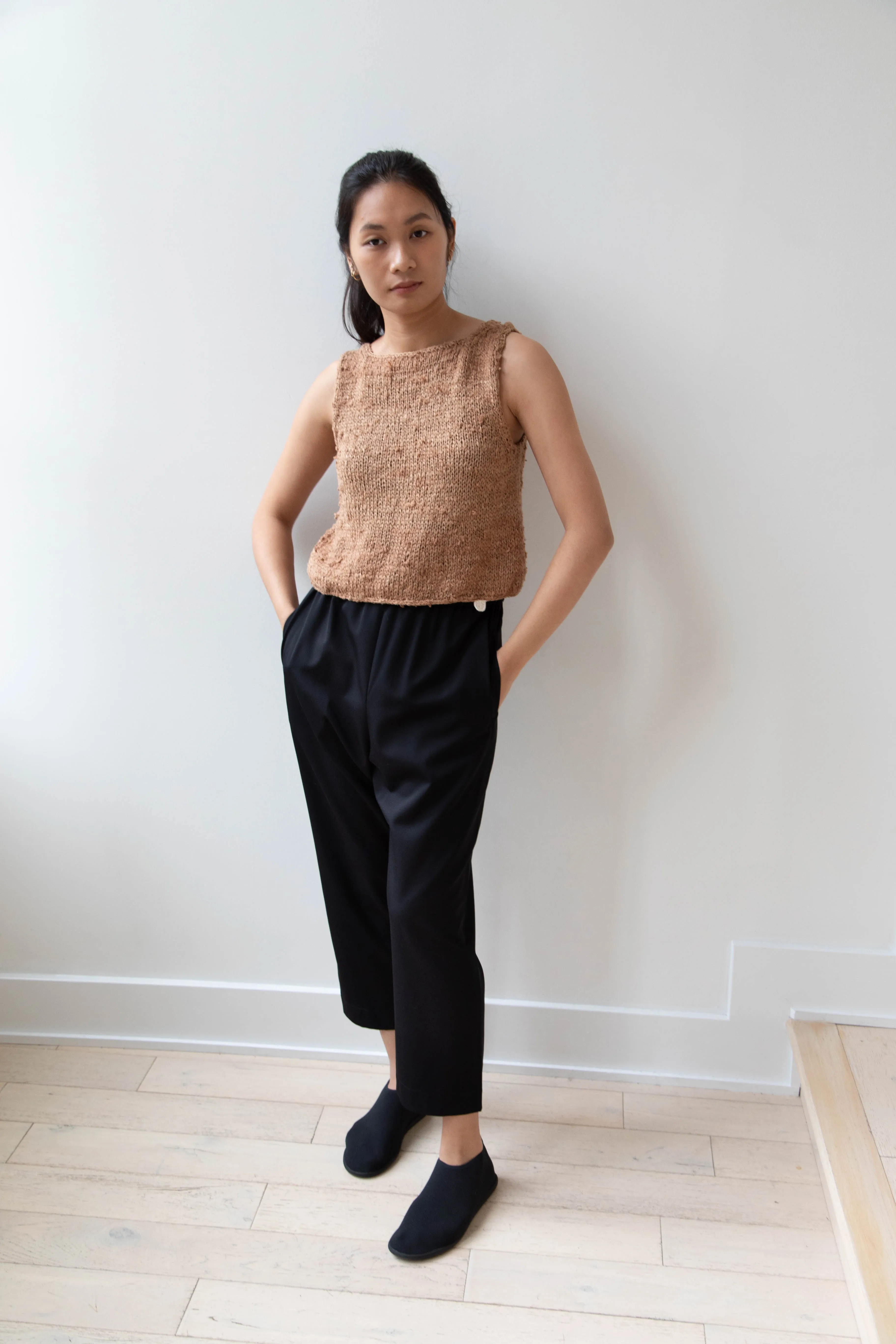 Arts & Science | Super Fine Wool Easy Pants in Black