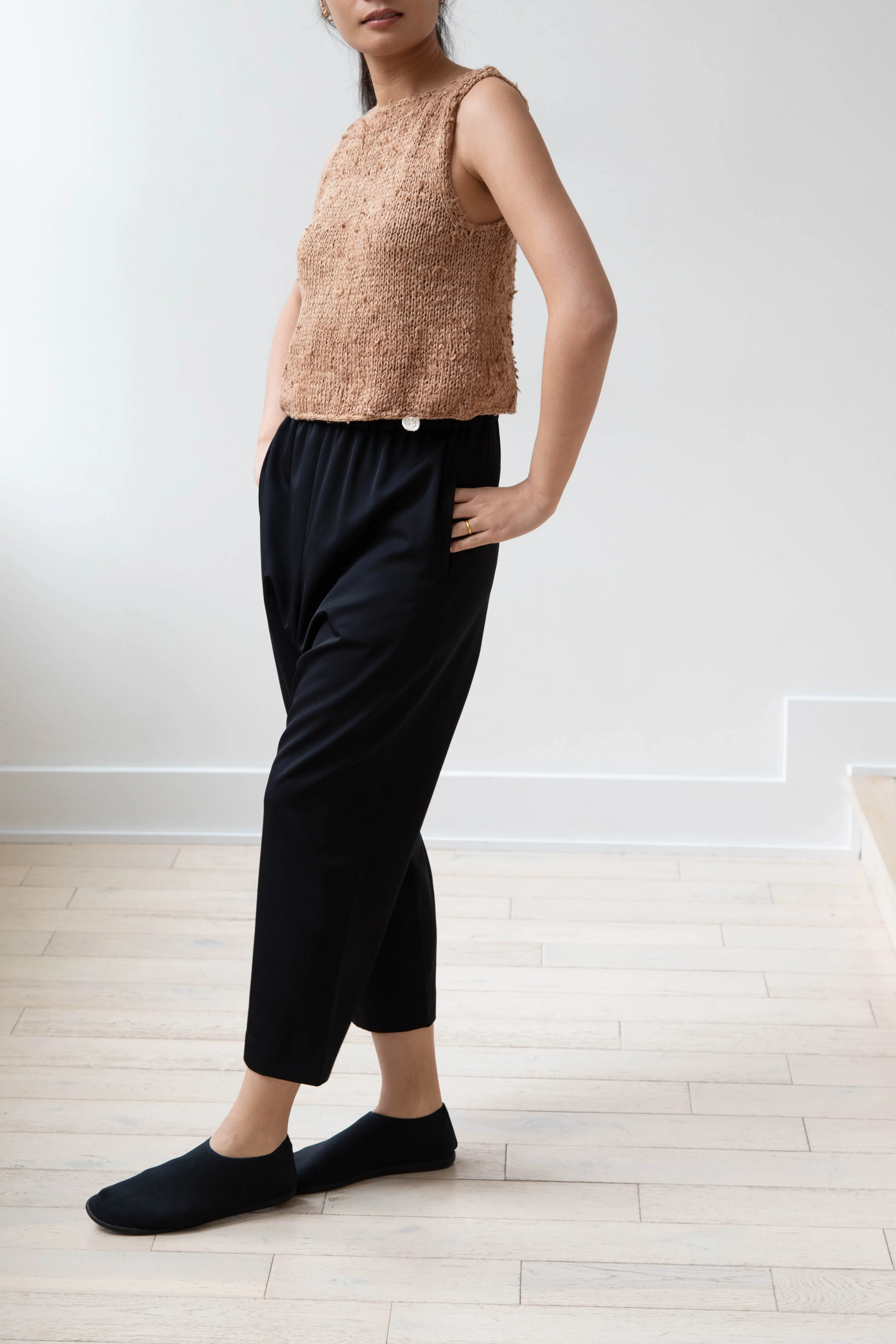 Arts & Science | Super Fine Wool Easy Pants in Black