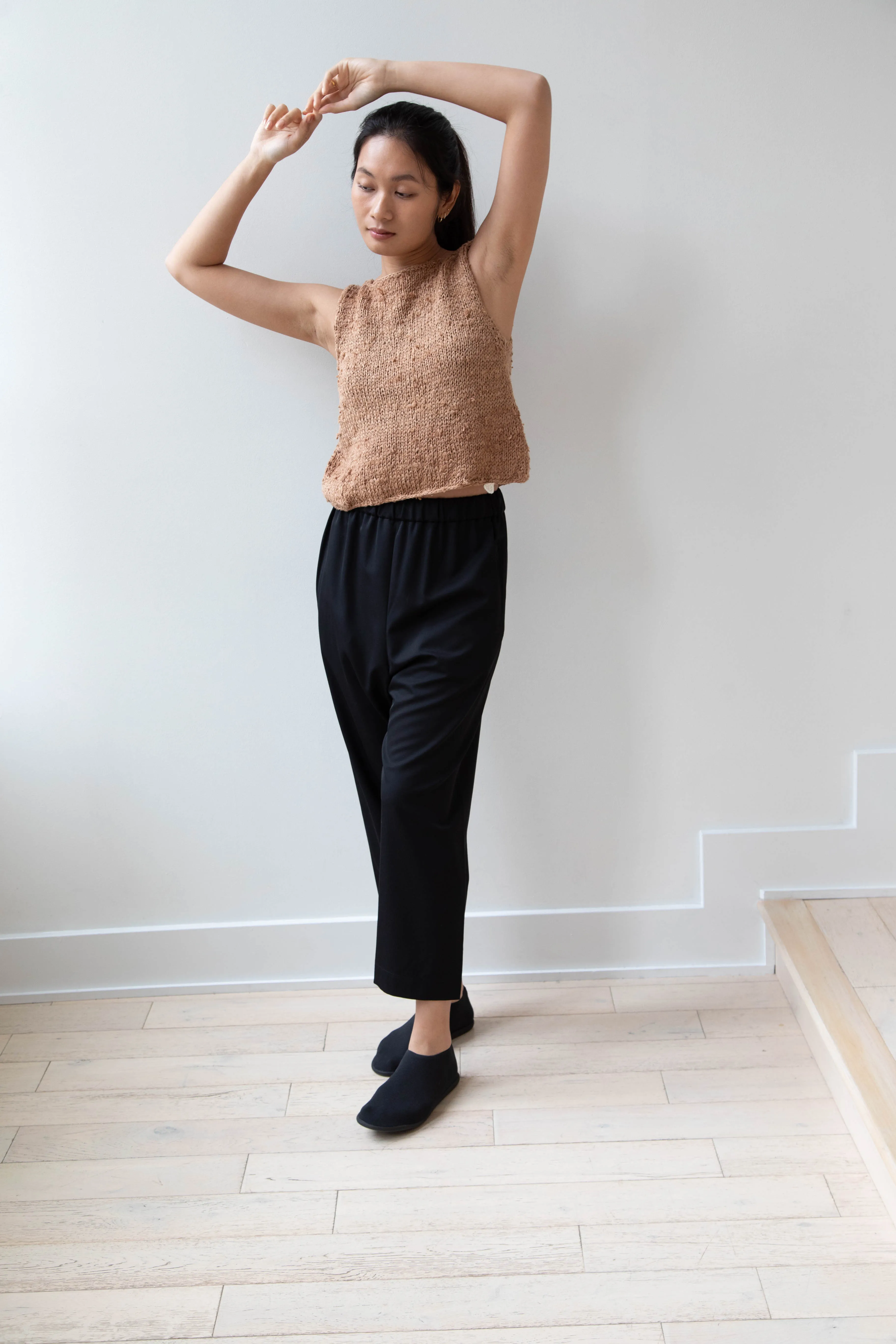 Arts & Science | Super Fine Wool Easy Pants in Black