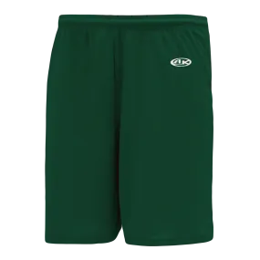 Athletic Knit (AK) BS1300M-029 Mens Dark Green Basketball Shorts