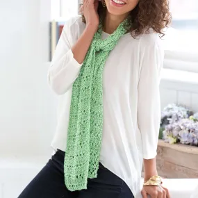 Aunt Lydia's Knit Drop Stitch Spring Scarf