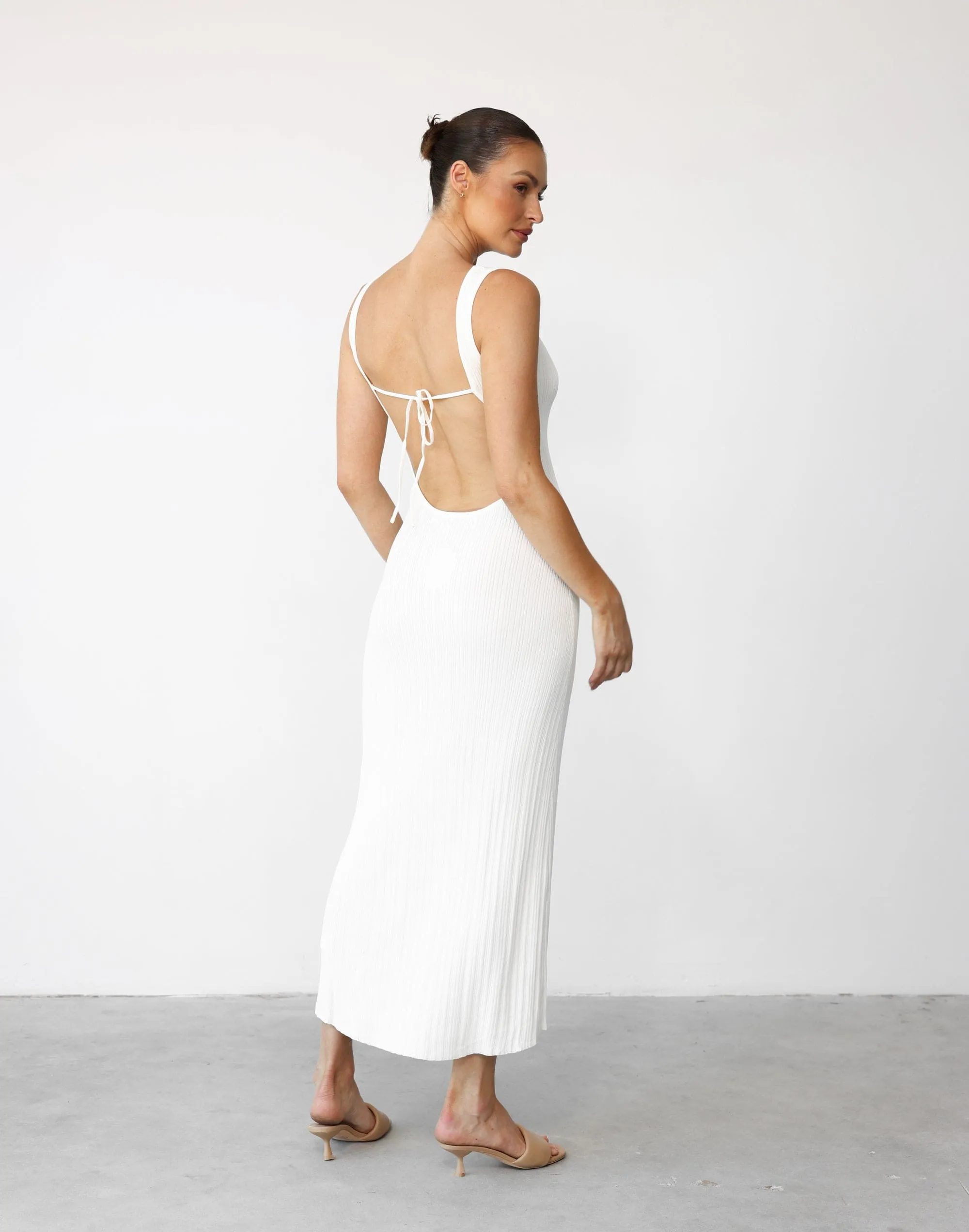 Aylah Midi Dress (Cream)