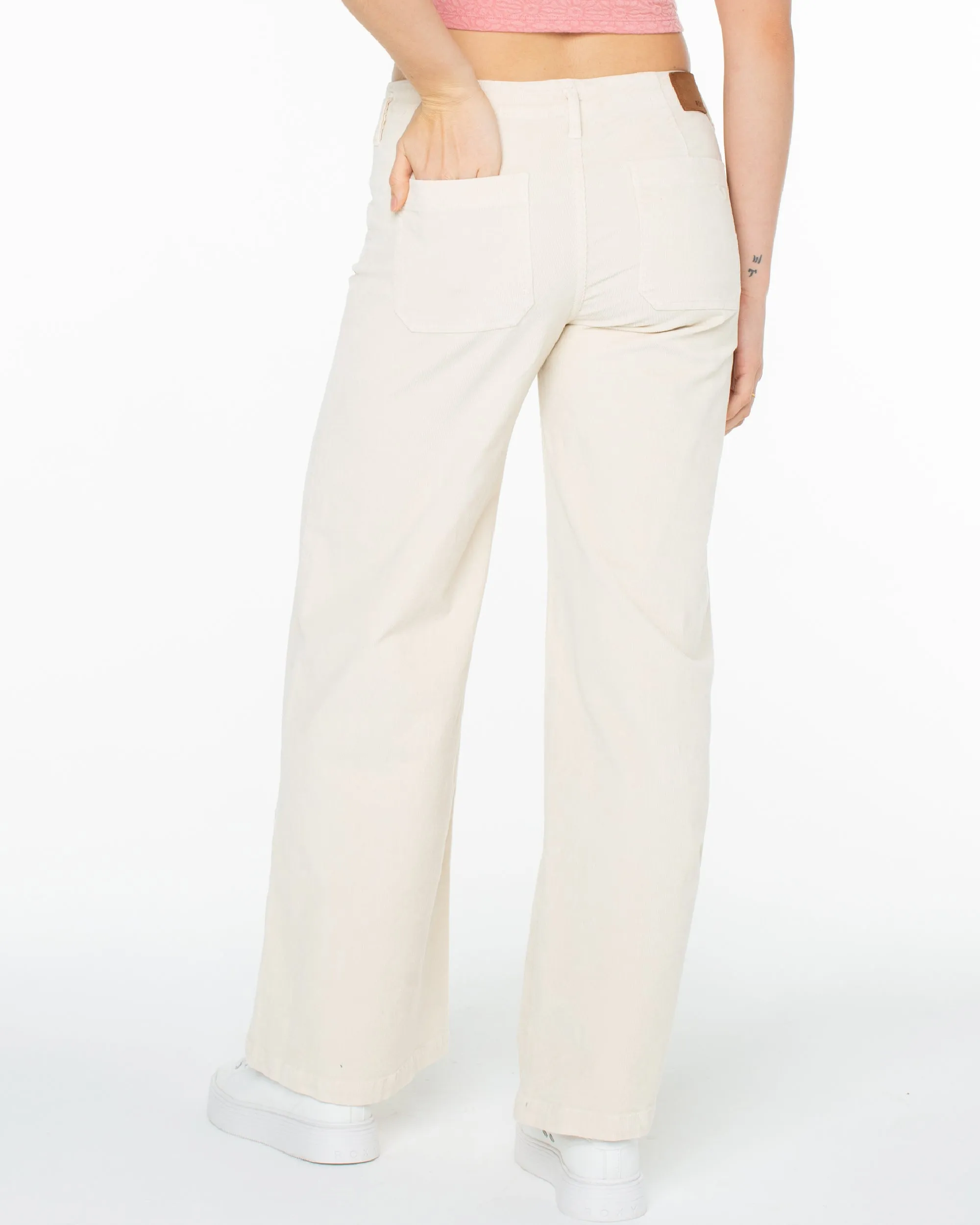 Baby Baby Wide Leg Corduroy Pants - Parchment