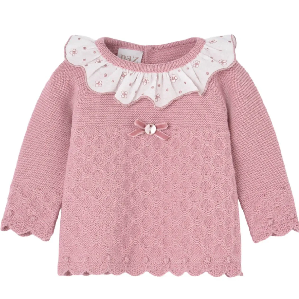 Baby Girls Pink Floral Knit Set