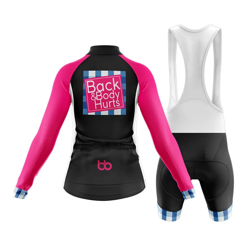 Back & Body Hurts (V2-Black) Club Cycling Kit