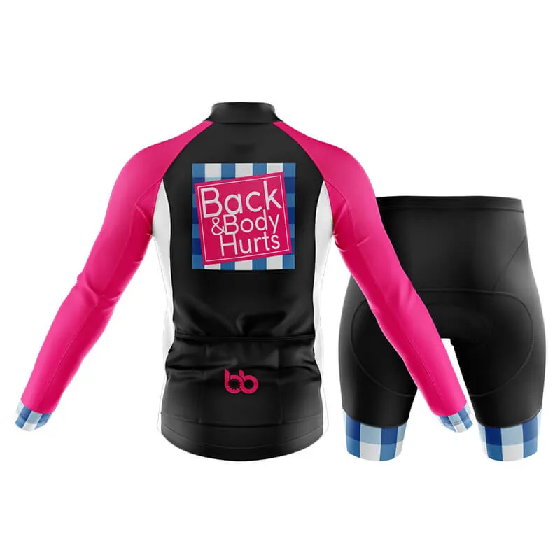 Back & Body Hurts (V2-Black) Club Cycling Kit