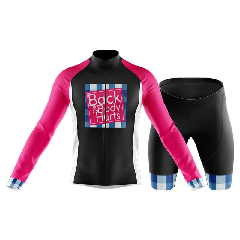 Back & Body Hurts (V2-Black) Club Cycling Kit