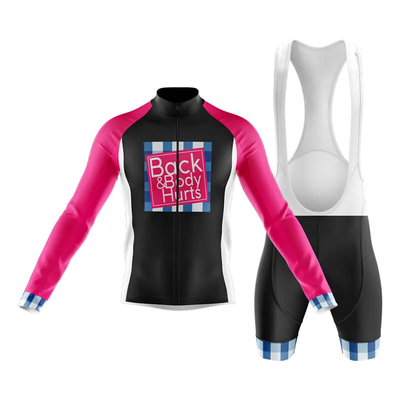 Back & Body Hurts (V2-Black) Club Cycling Kit