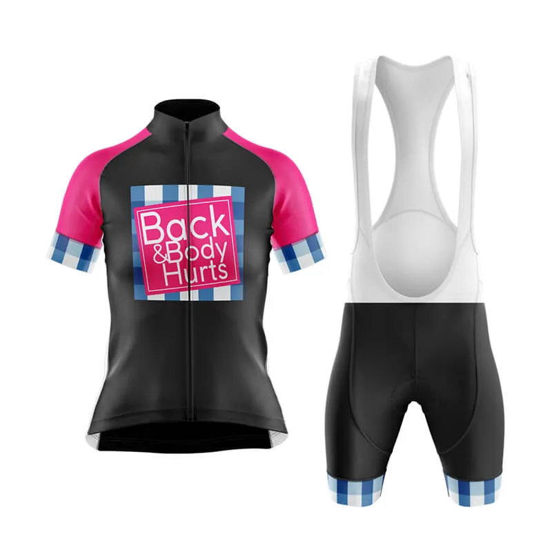 Back & Body Hurts (V2-Black) Club Cycling Kit