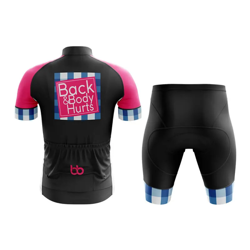 Back & Body Hurts (V2-Black) Club Cycling Kit