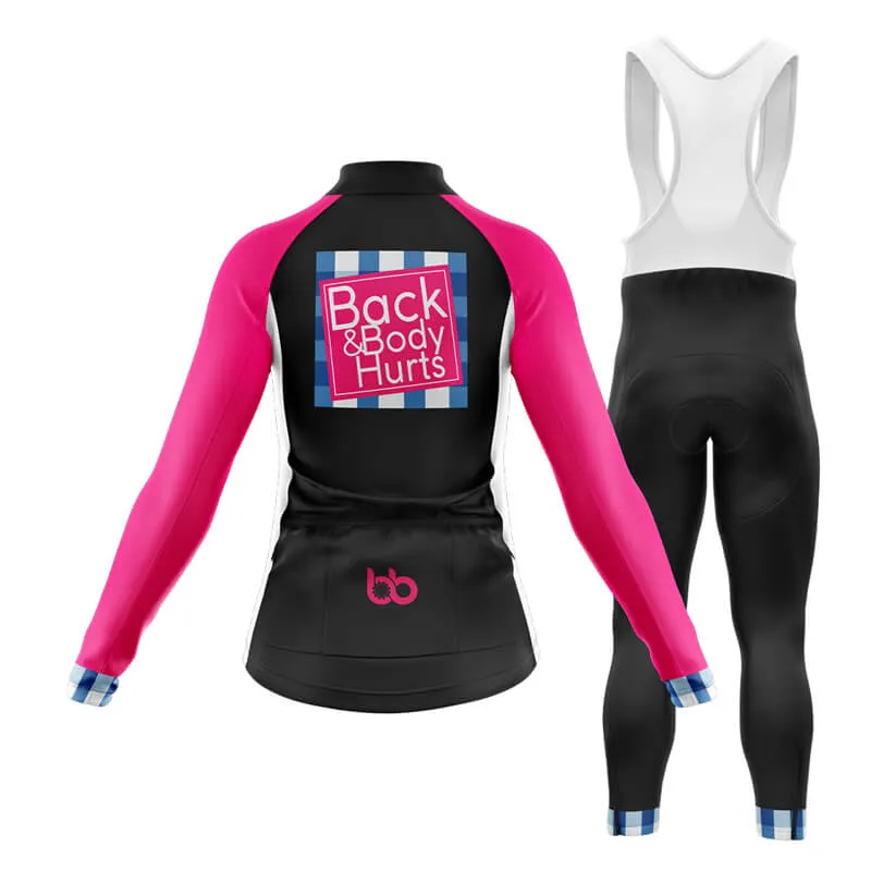 Back & Body Hurts (V2-Black) Club Cycling Kit