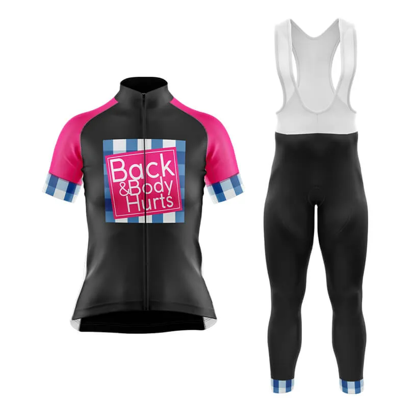 Back & Body Hurts (V2-Black) Club Cycling Kit