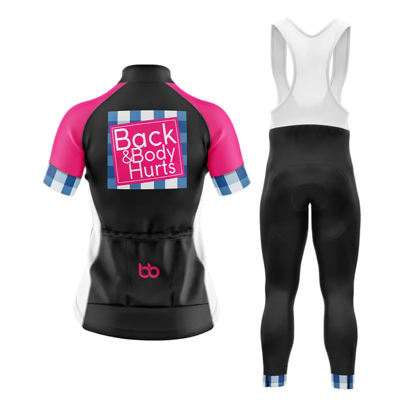 Back & Body Hurts (V2-Black) Club Cycling Kit