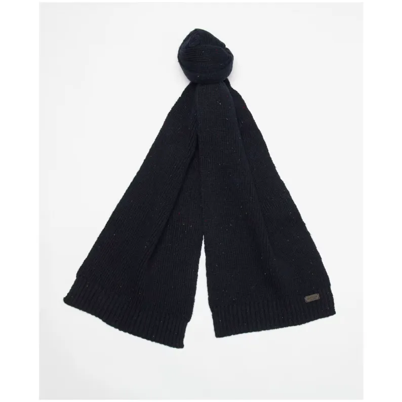 Barbour Carlton Fleck Beanie & Scarf Gift Set Navy MGS0047NY31