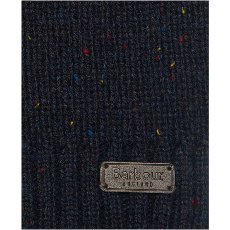 Barbour Carlton Fleck Beanie & Scarf Gift Set Navy MGS0047NY31