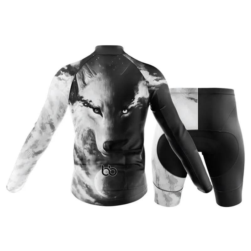 Black and White Wolf (V1) Club Cycling Kit