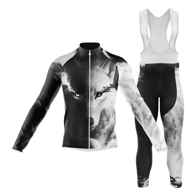 Black and White Wolf (V1) Club Cycling Kit