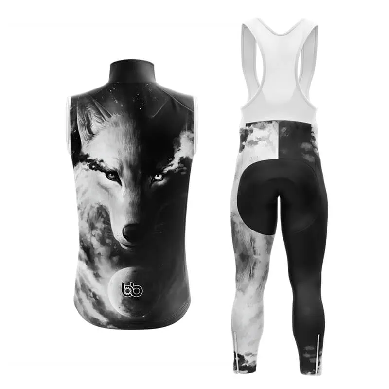 Black and White Wolf (V1) Club Cycling Kit