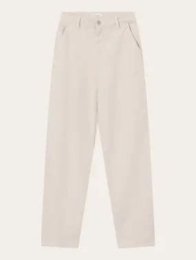 CALLA tapered mid-rise heavy twill workwear pant - Raw cotton