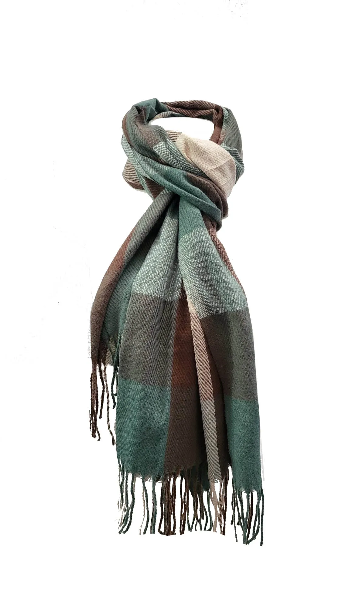 CARA RMD221005 SS23 SQUARE CHECK PASHMINA SCARF