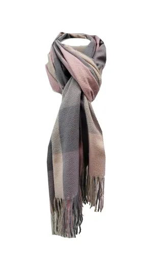 CARA RMD221005 SS23 SQUARE CHECK PASHMINA SCARF