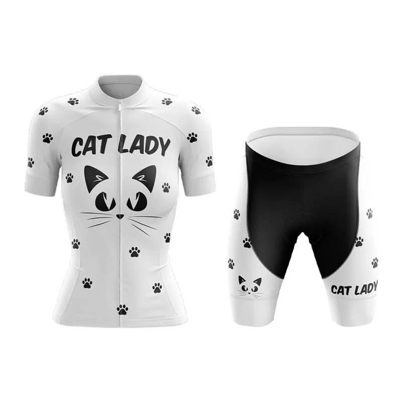 Cat Lady (V4-White) Club Cycling Kit