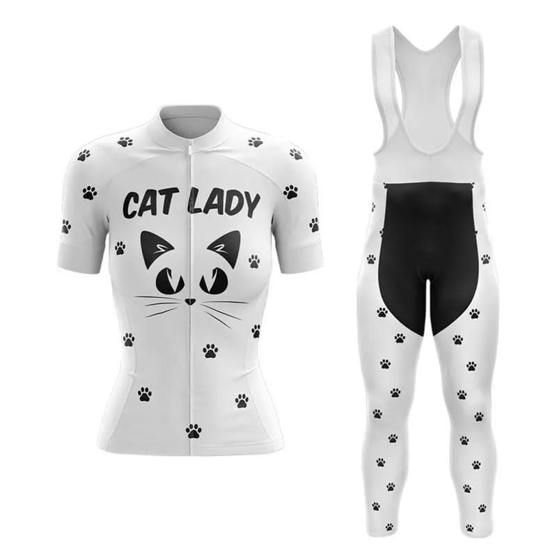 Cat Lady (V4-White) Club Cycling Kit