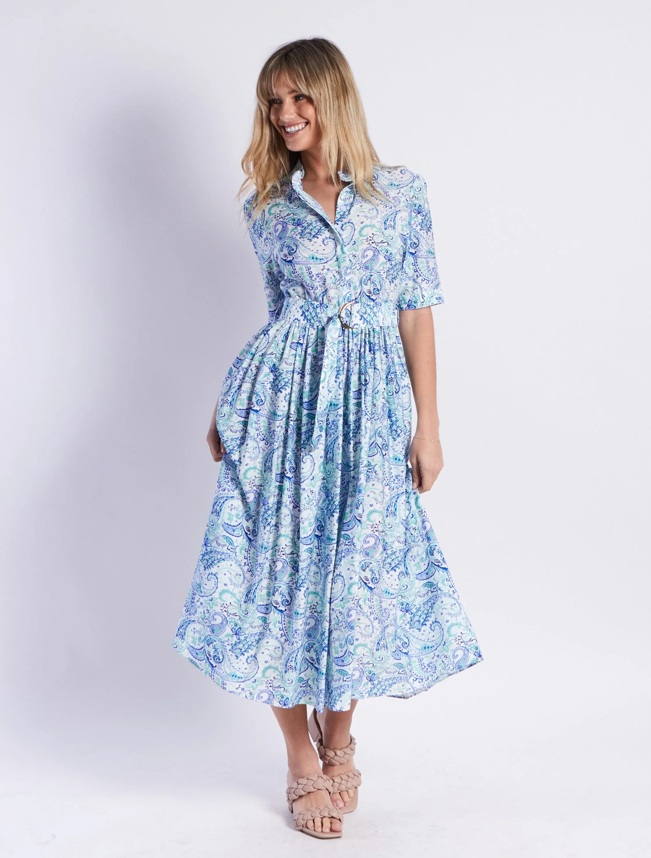 Charlotte Dress - Blue Floral