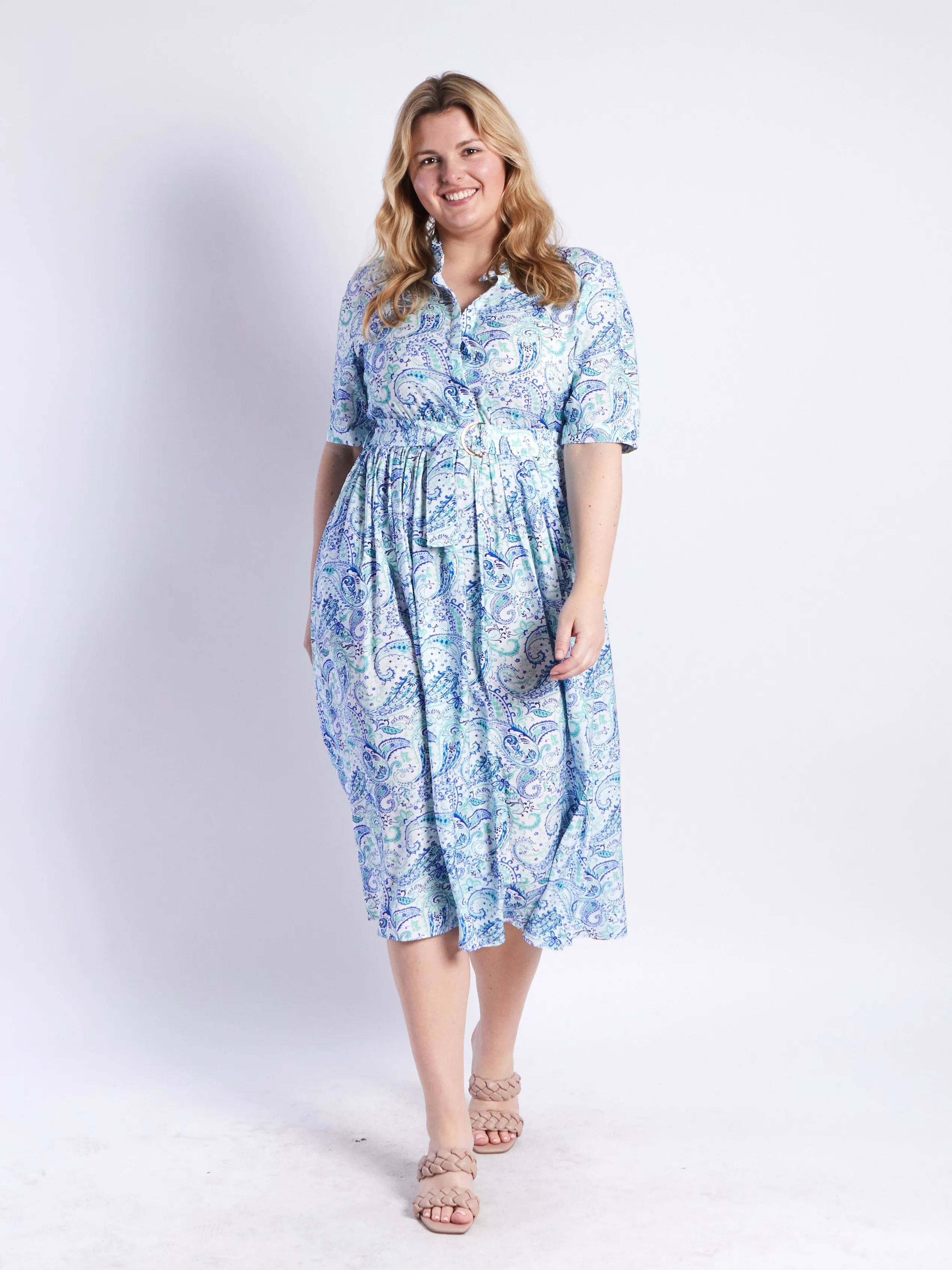 Charlotte Dress - Blue Floral