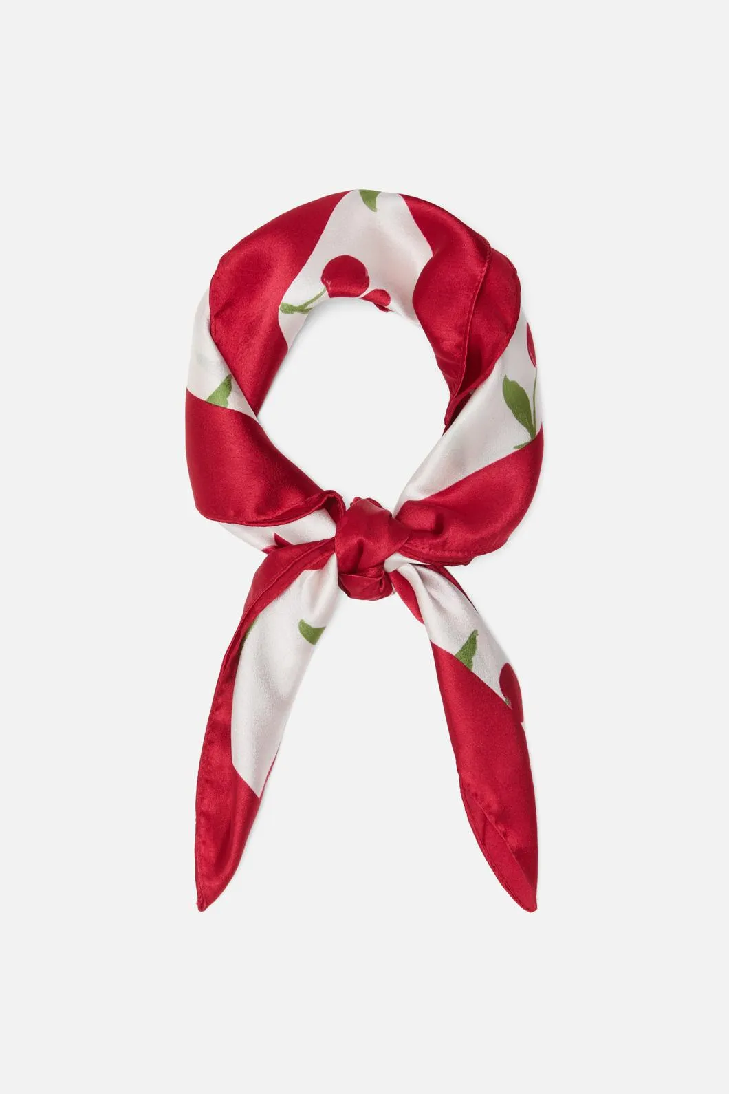 Cherry Girl Satin Scarf