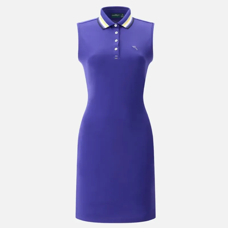 Chervò Just S/L Polo Dress - Purple